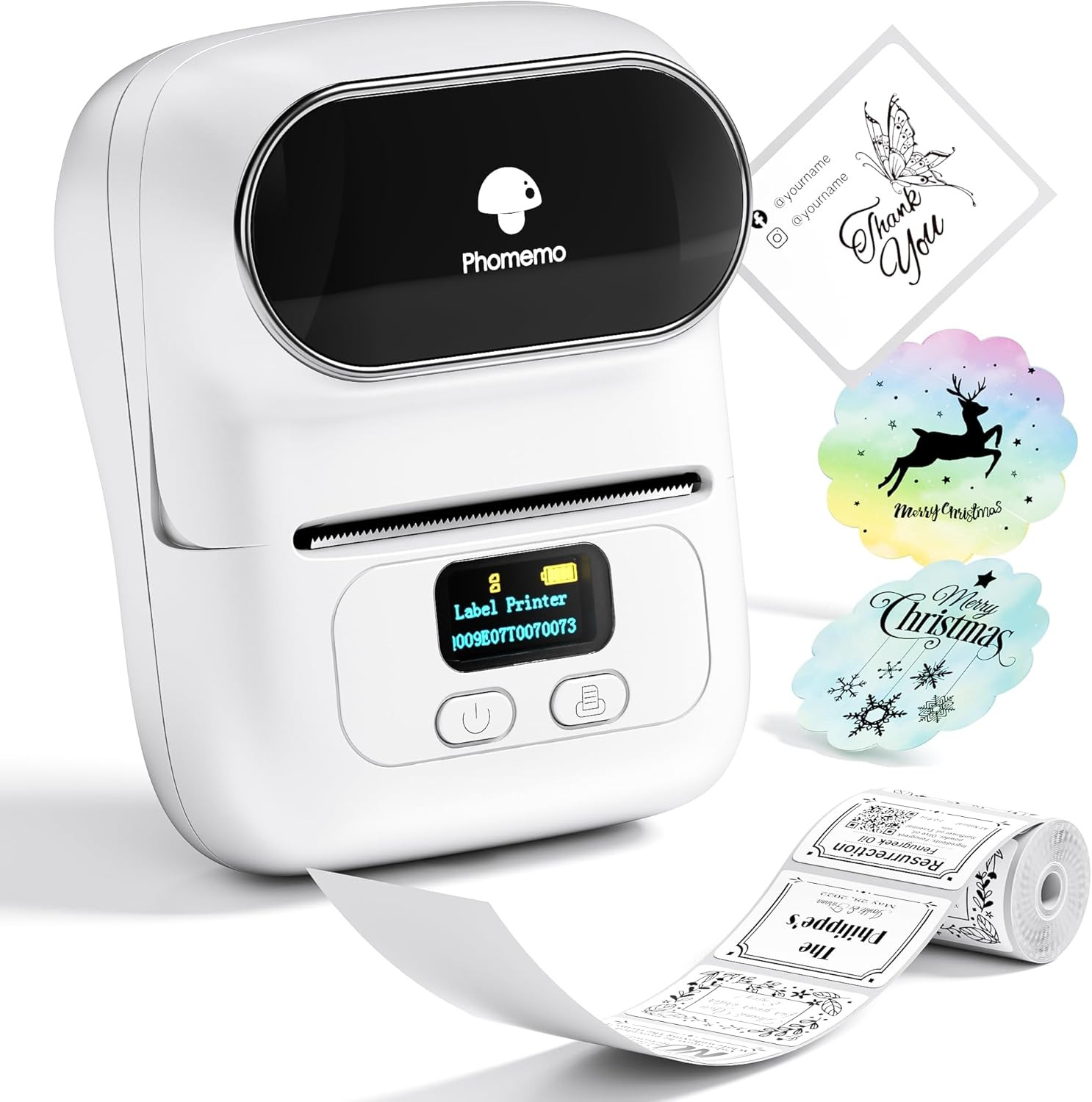 Label Printer - M110 Address Label Maker Bluetooth Thermal Portable Label Maker