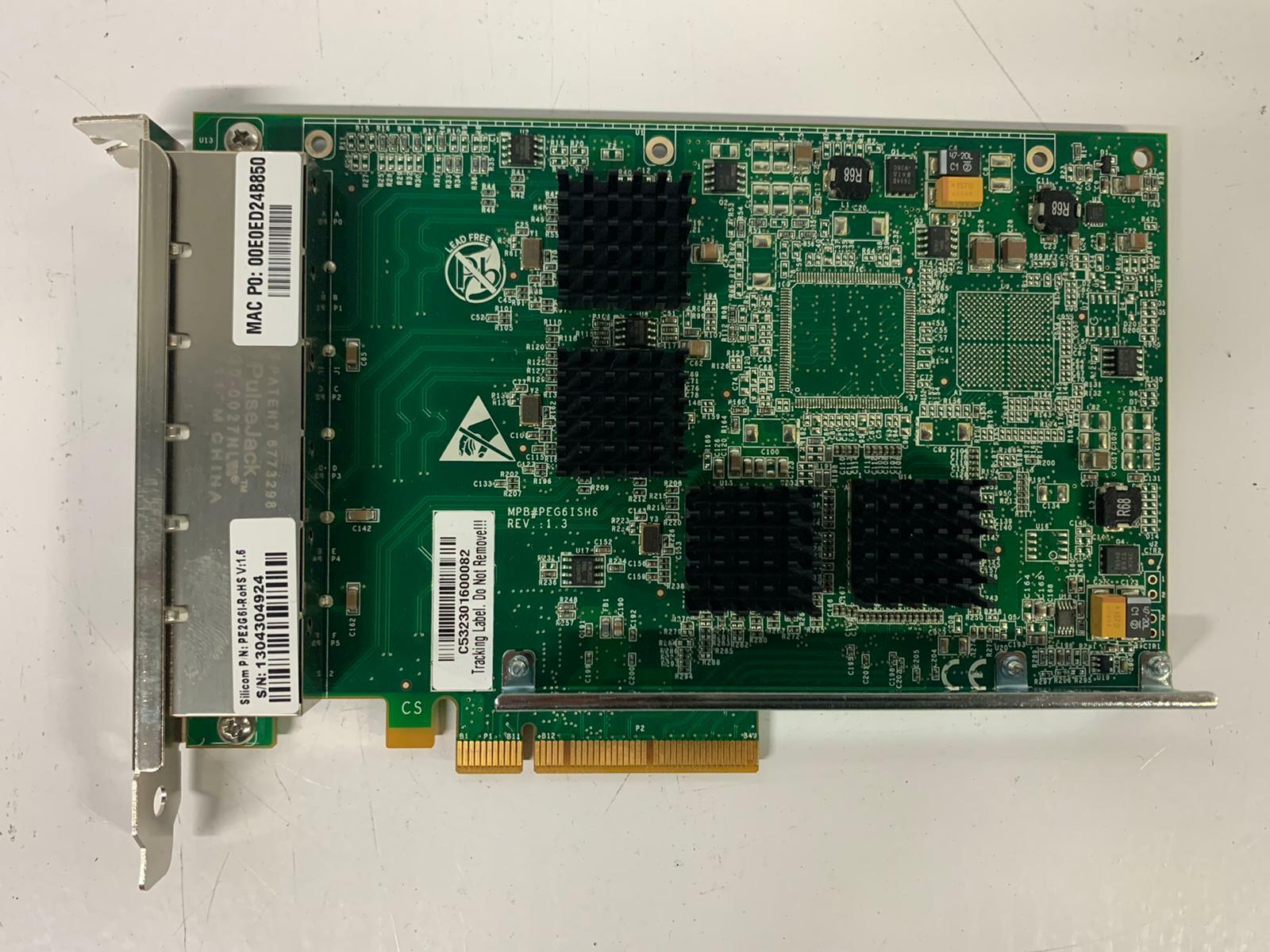 Silicom 6 port PE2G6I-ROHS V:1.6 Server Network Adapter Card
