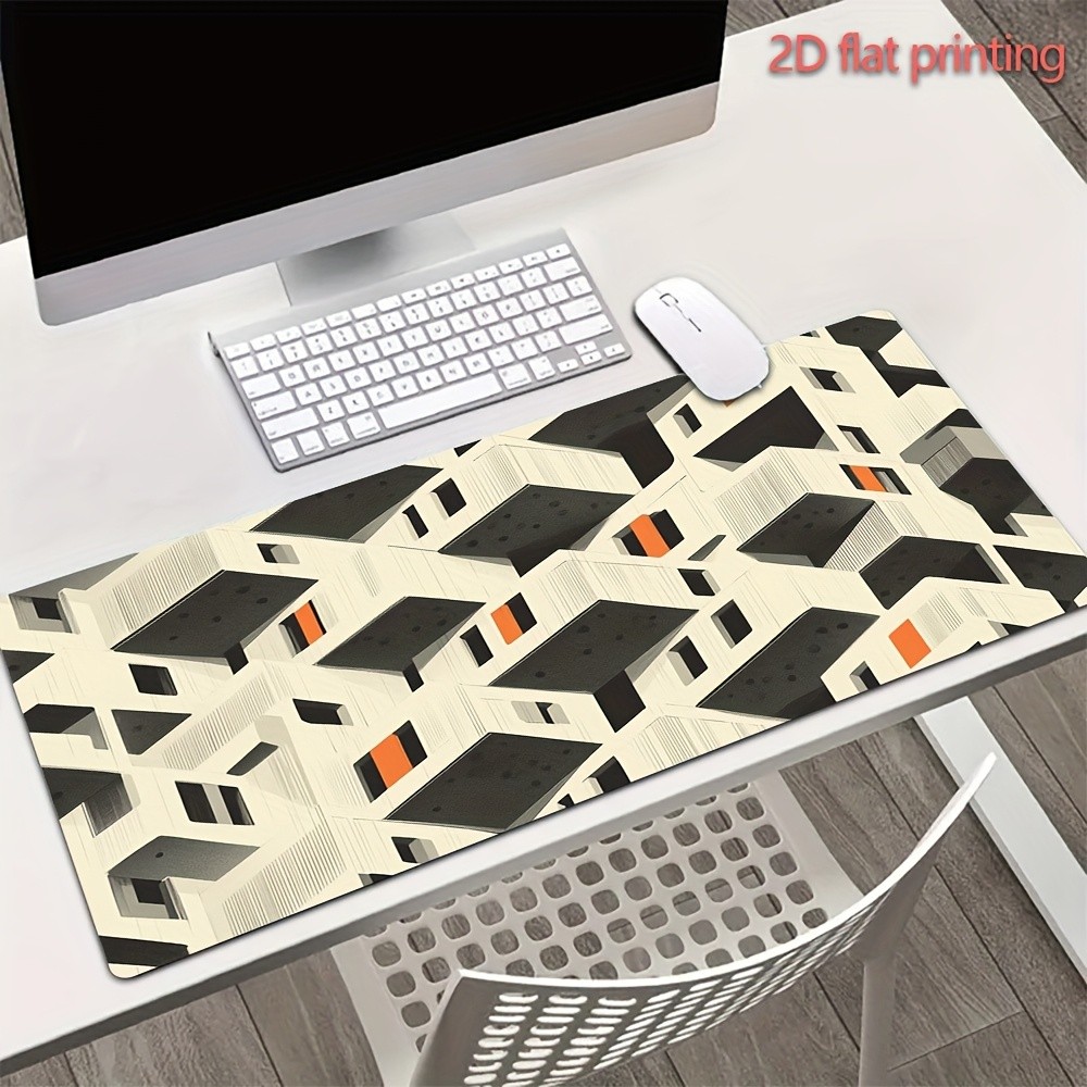 1pc Large Future Architect Mouse Pad with Non-Slip Rubber Base - Thick Desk Su