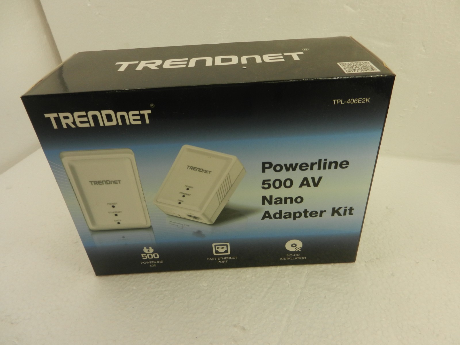 TRENDnet 500Mbps Powerline 500 AV Adapter Kit TPL-406E2K/A - 
