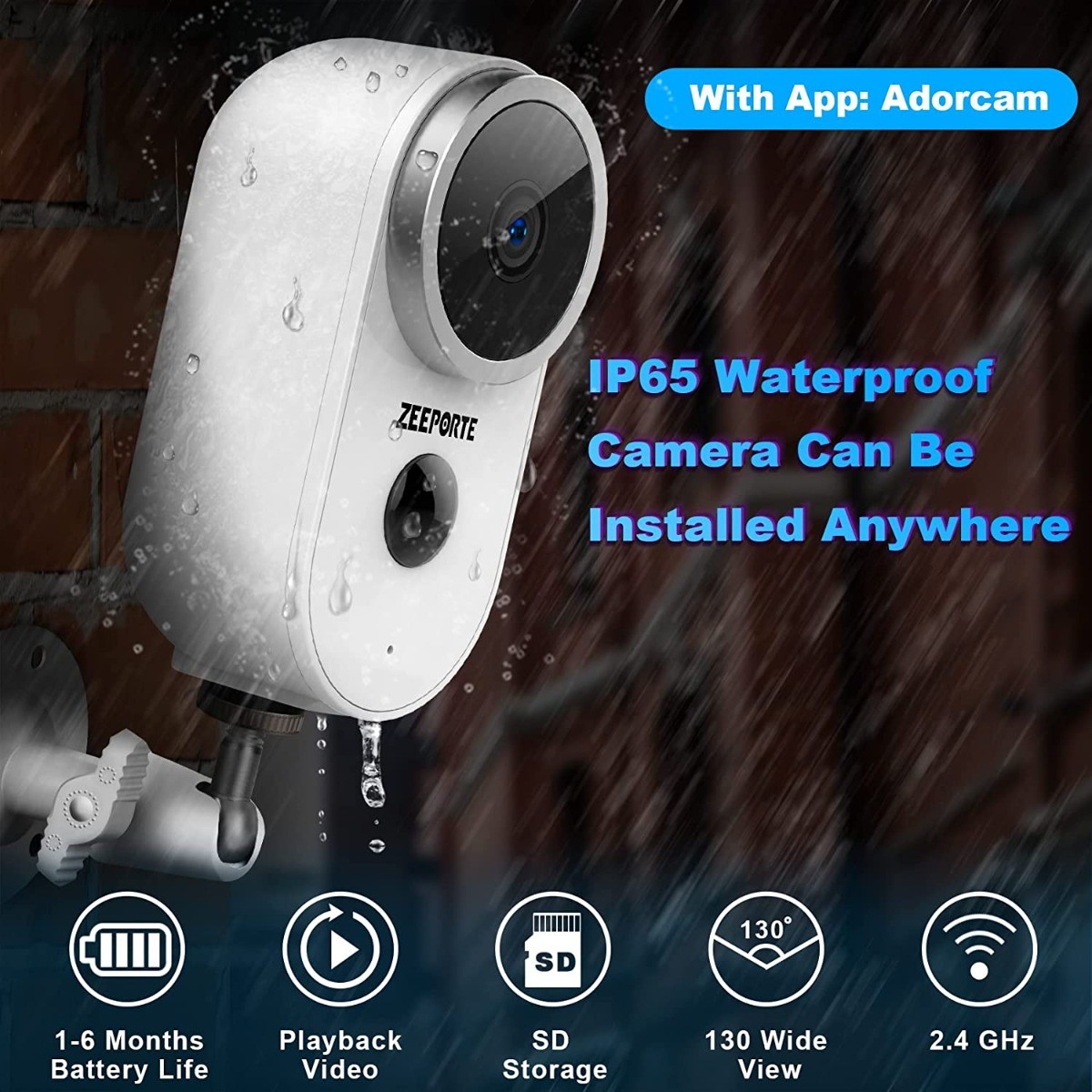 Wireless Surveillance Security Camera WiFi Smart Home HD