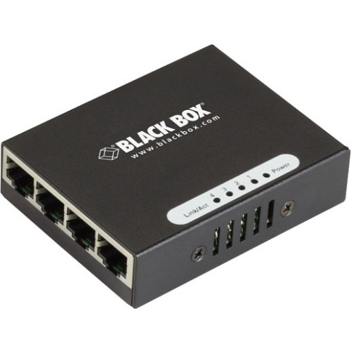 Black Box USB-Powered Gigabit 4-Port Switch with EU Power Supply (LGB304AE)