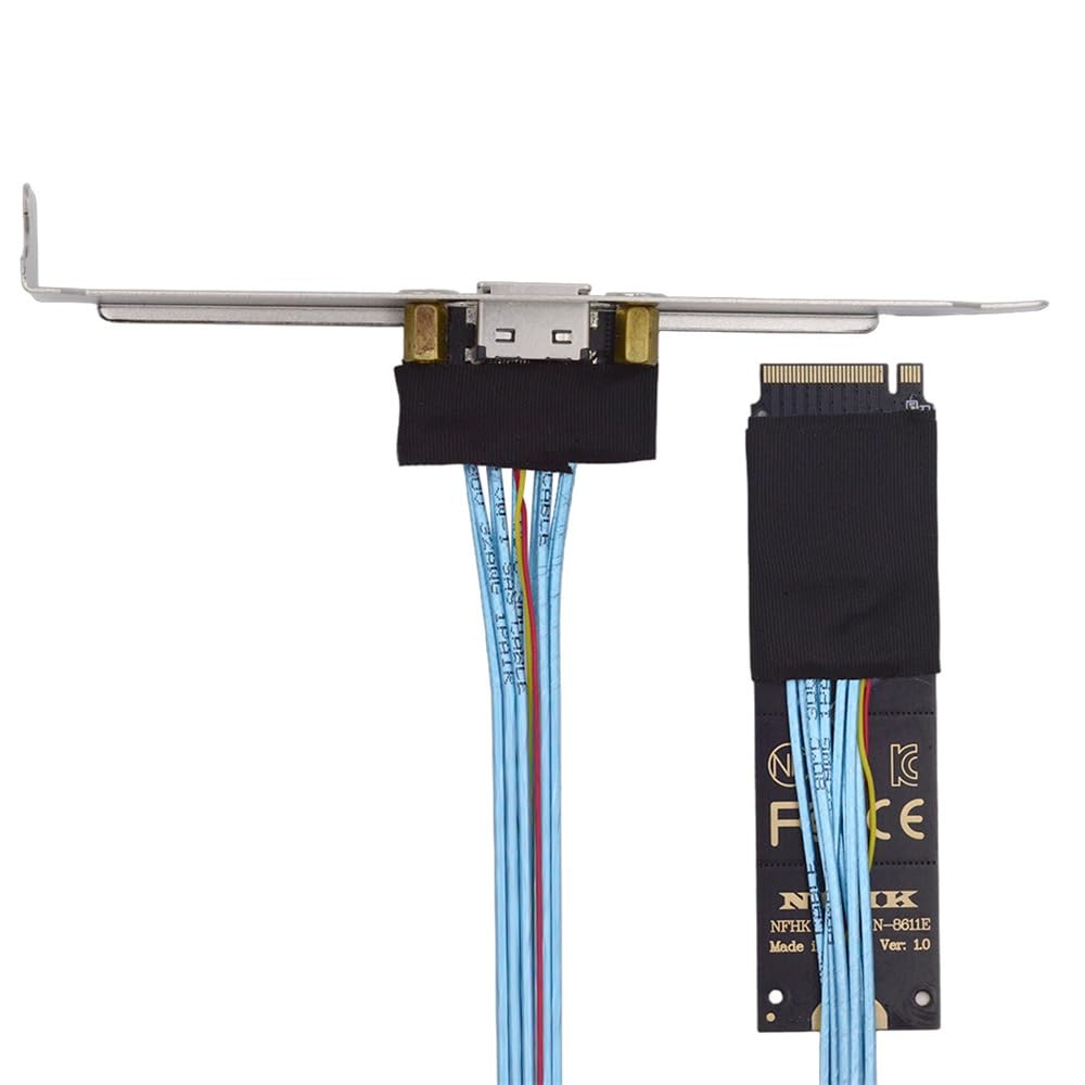 30cm M.2 2280 NGFF Card Adapter PCIE4.0 MKey Oculink SFF8612 SFF8611 NVME
