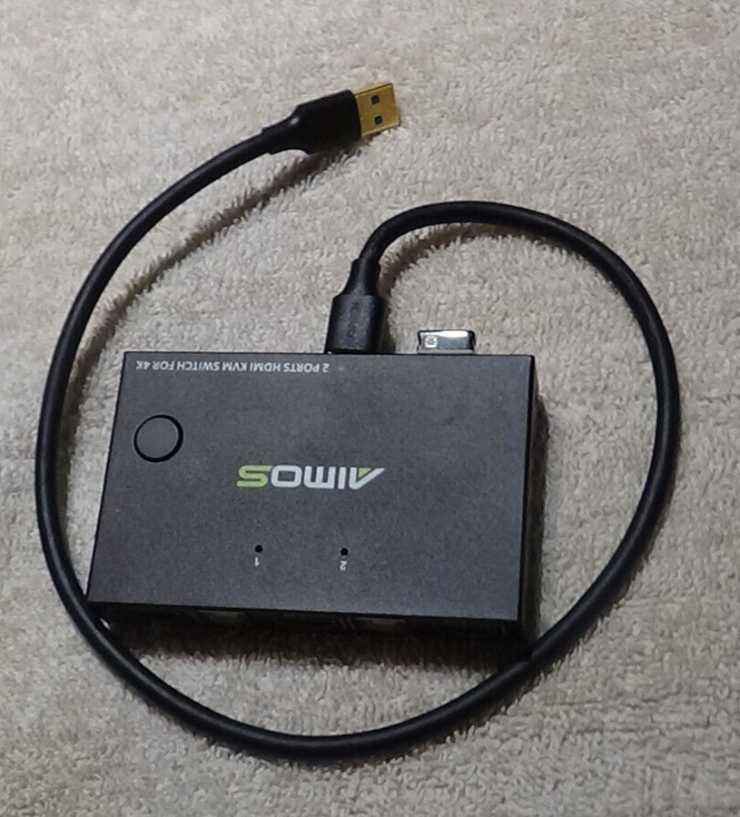Aimos 2 Port HDMI KVM SWITCH FOR 4K Model AM-KVM 201 2 Port HDMI (N.P)
