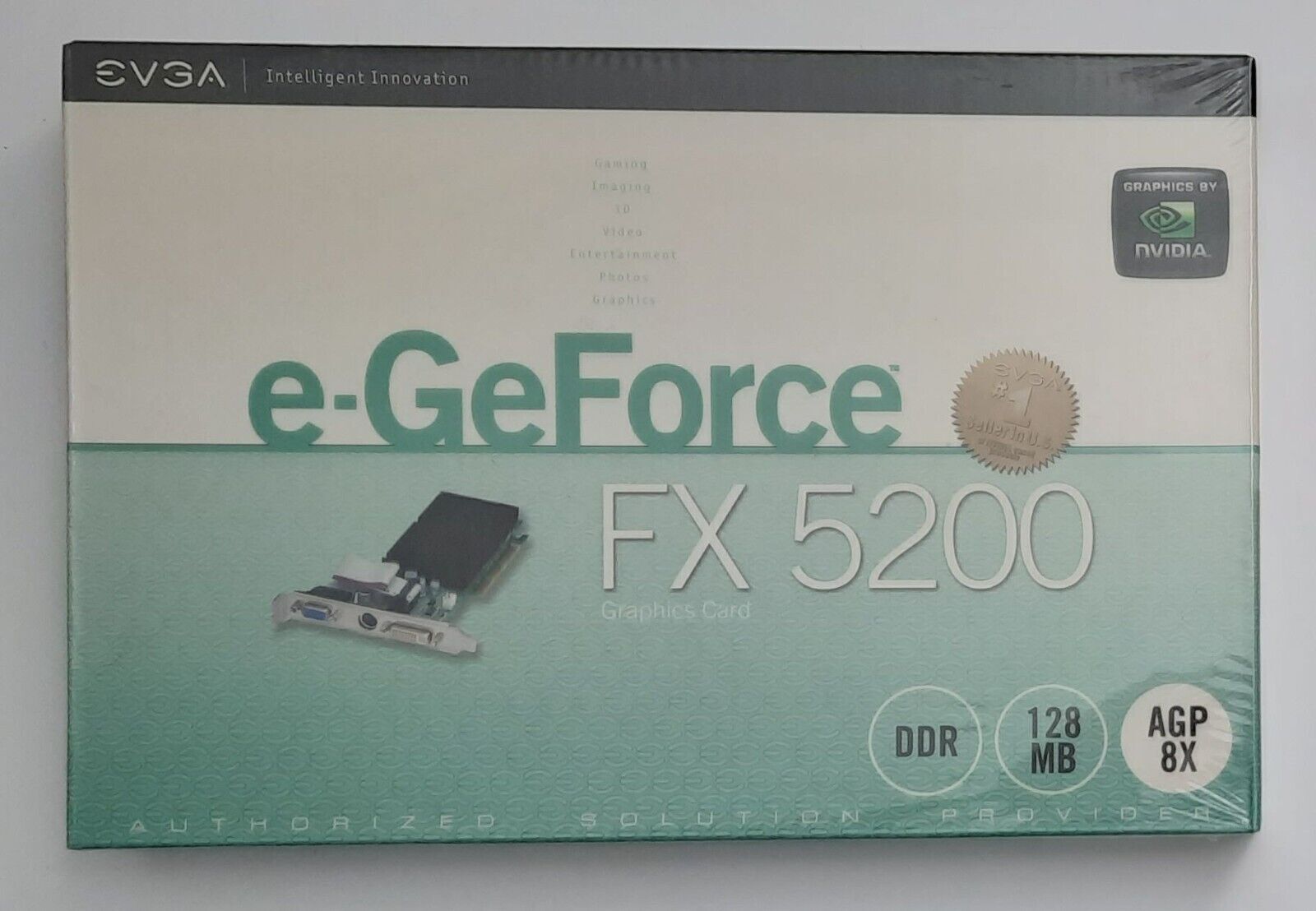 EVGA e-GeForce FX5200 AGP Graphics Card (128MB, Retro, NOS)