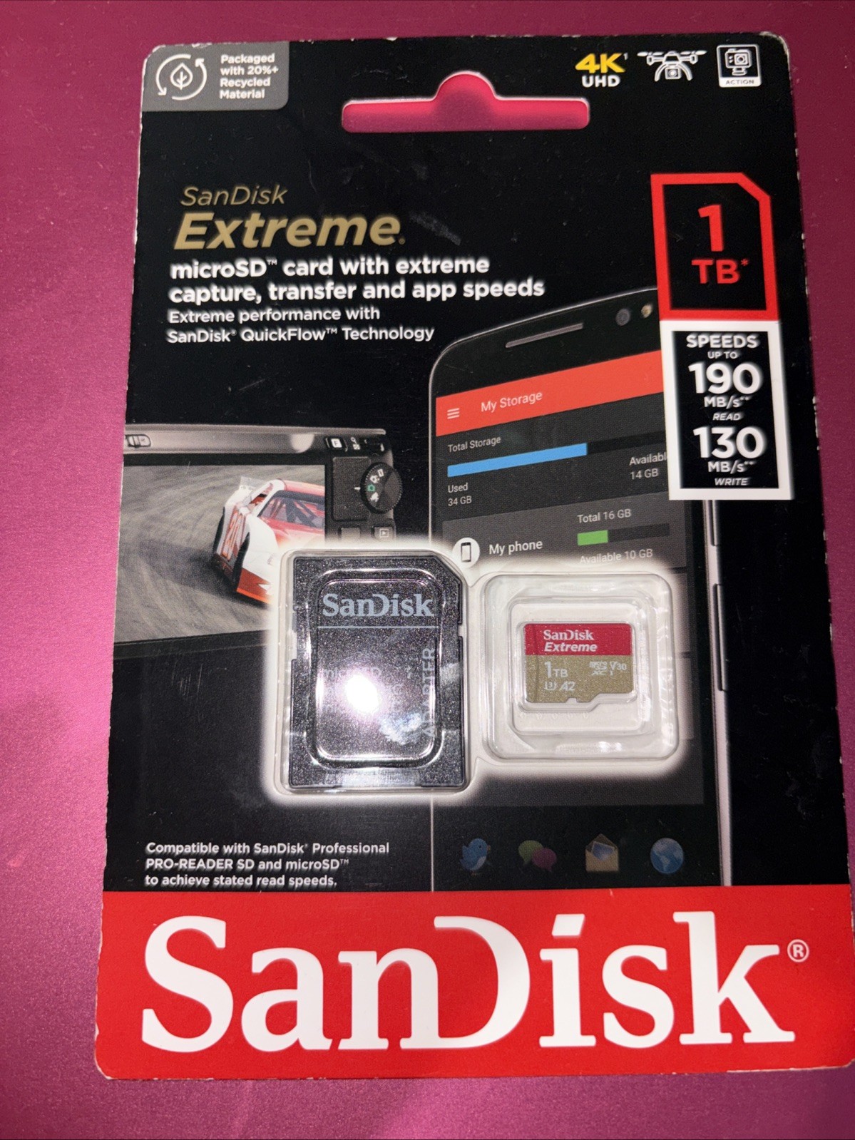 SanDisk Extreme 1TB MicroSD Memory Card
