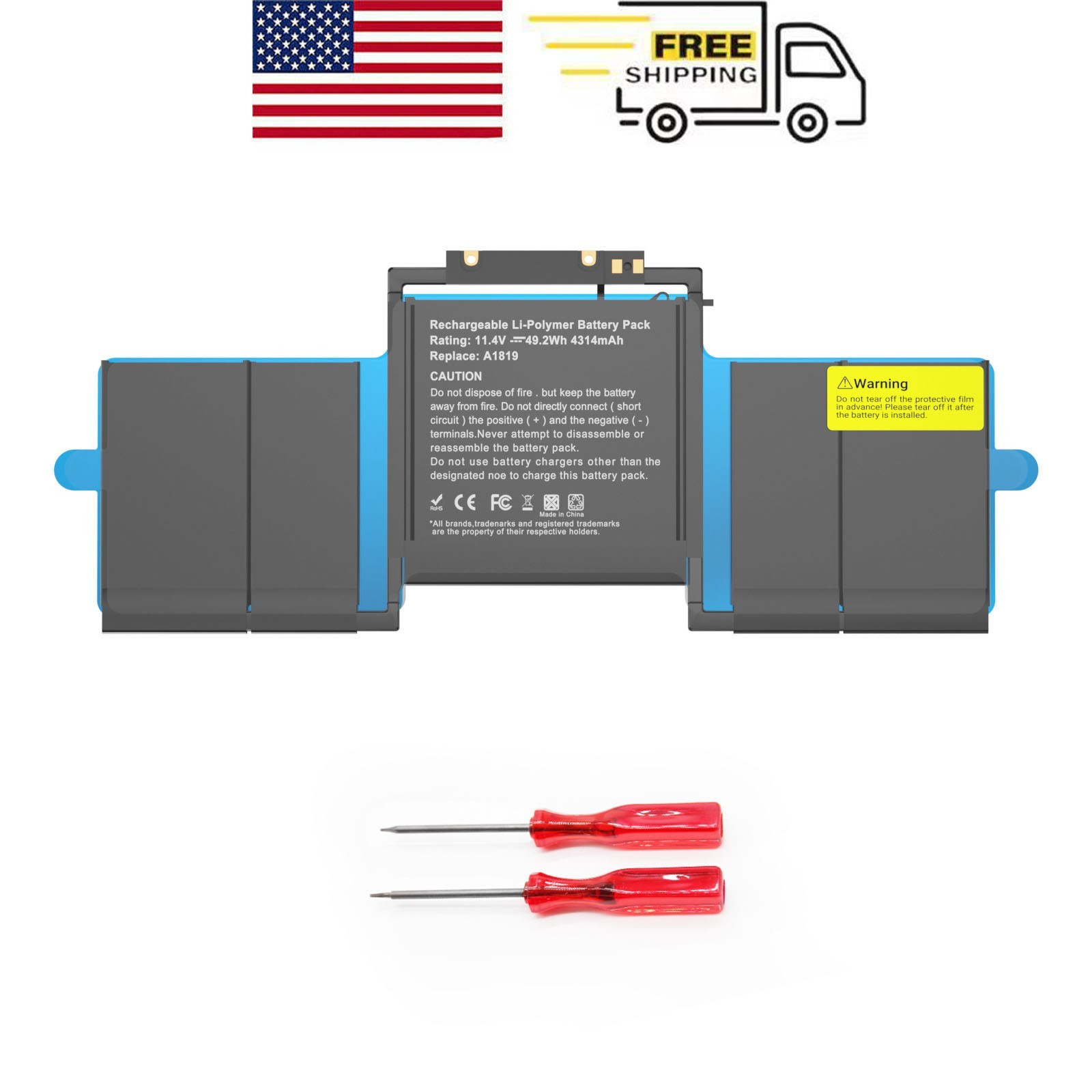 NEW Genuine A1819 Battery For Apple MacBook Pro 13inch Touch A1706 EMC 3071 3163