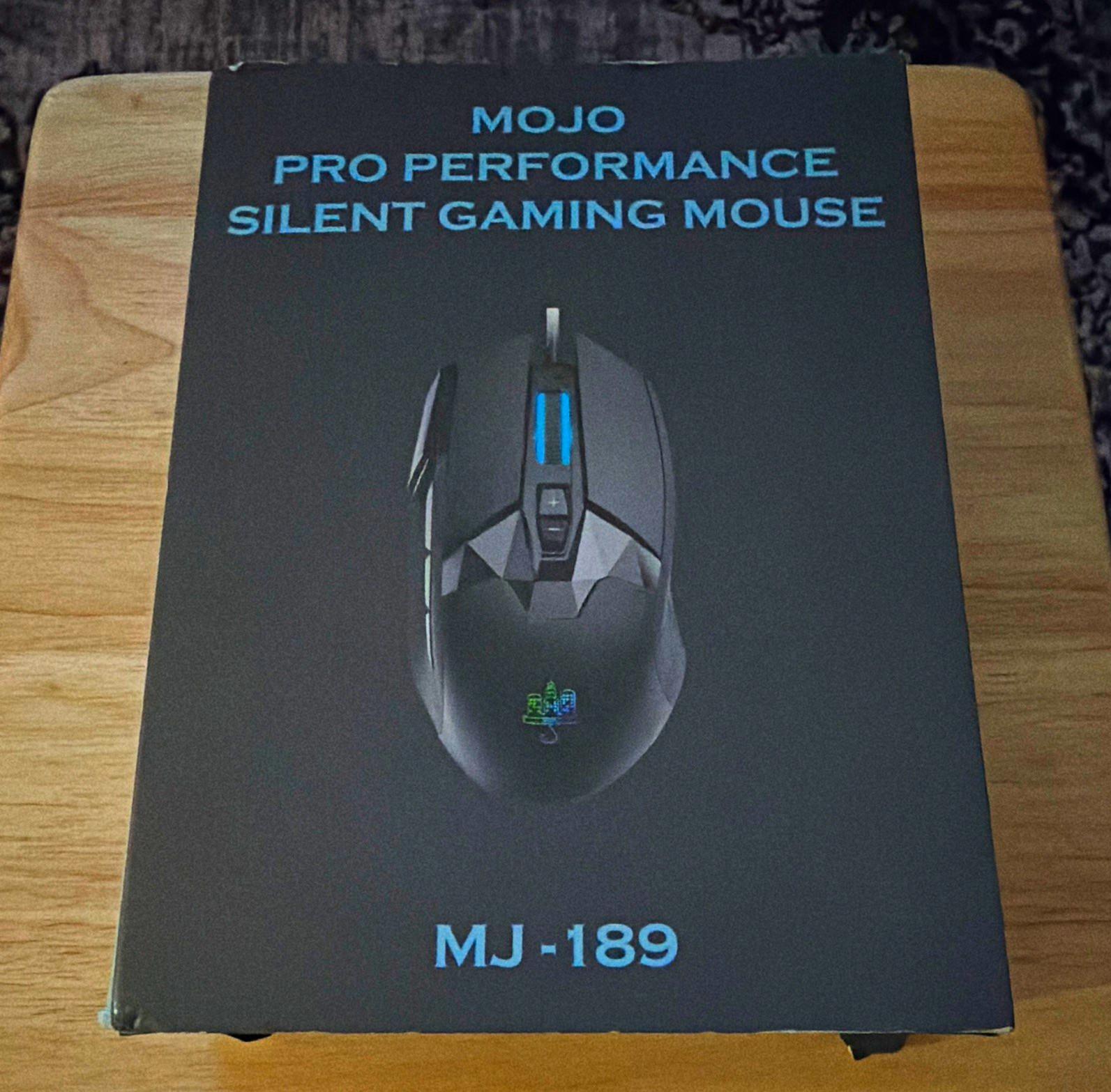 MOJO MJ-189 Silent Wired Gaming Mouse 12000 DPI Optical 8-Button Black