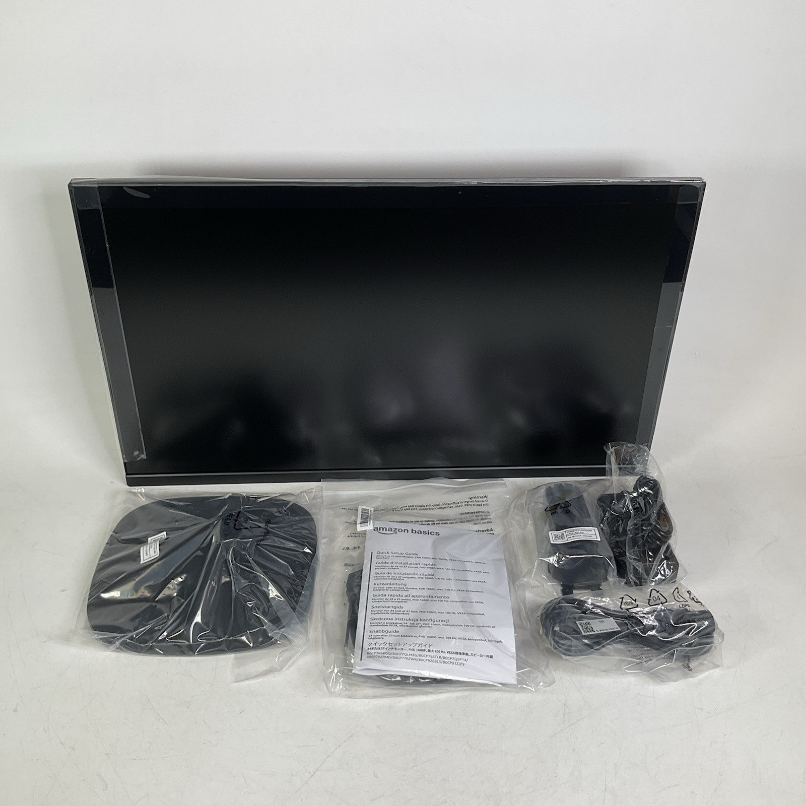 Amazon Basics 27" inch Monitor FHD 1080P Max 100Hz Black C27M2020NA