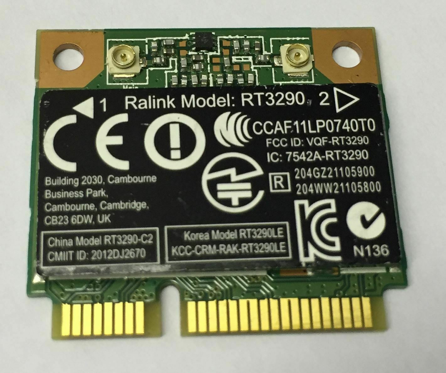 WiFi Wireless Board Card HP Compaq - Ralink Model: RT3290
