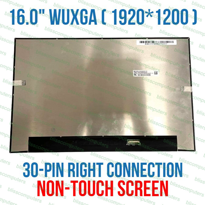 Innolux N160JCA-EEK 16" LED 30 pin Laptop Screen