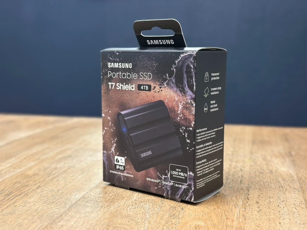 Samsung T7 Shield 4TB External USB 3.2 Gen 2 Rugged SSD IP65 (OPEN BOX - UNUSED)