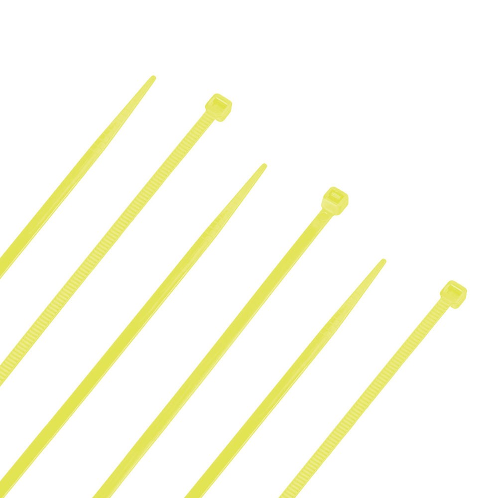 NavePoint 8 Inch Nylon Yellow Cable Ties 18 Lbs  100 Pack