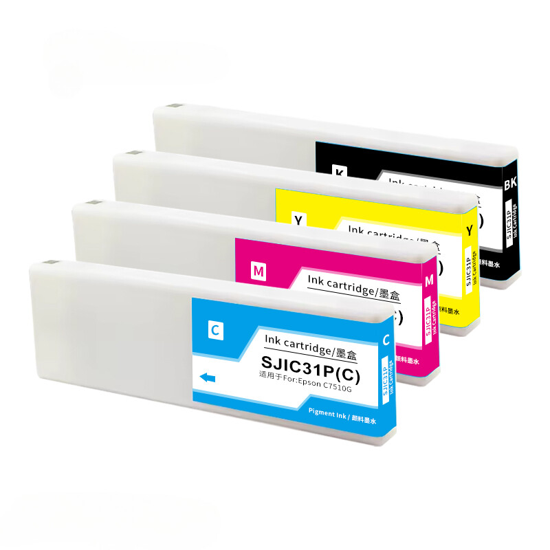 1set ink cartridges compatible with Rena Mach 5 high‑speed color label printer