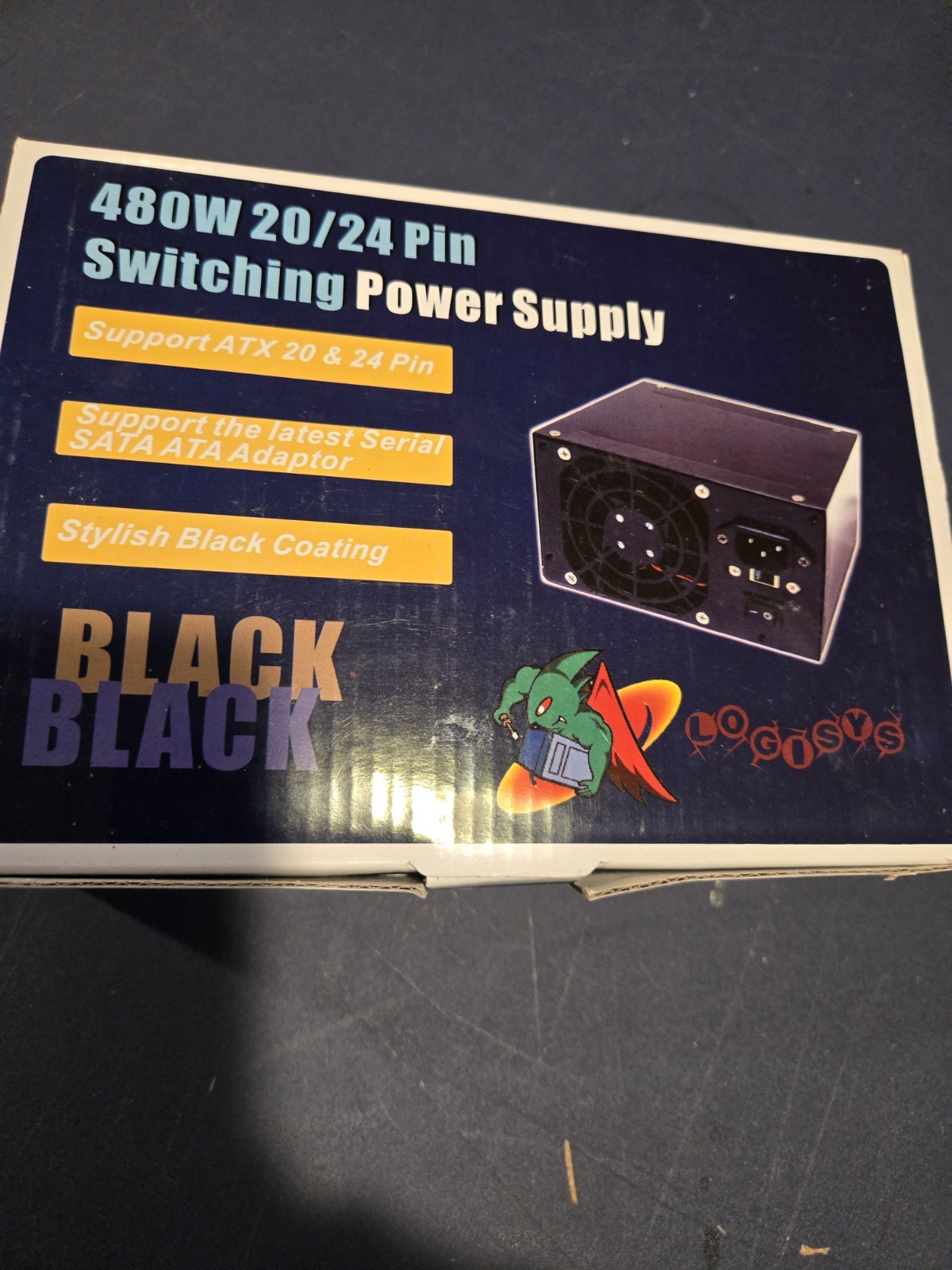 Logisys 480w 20/24 Pin Switching Power Supply