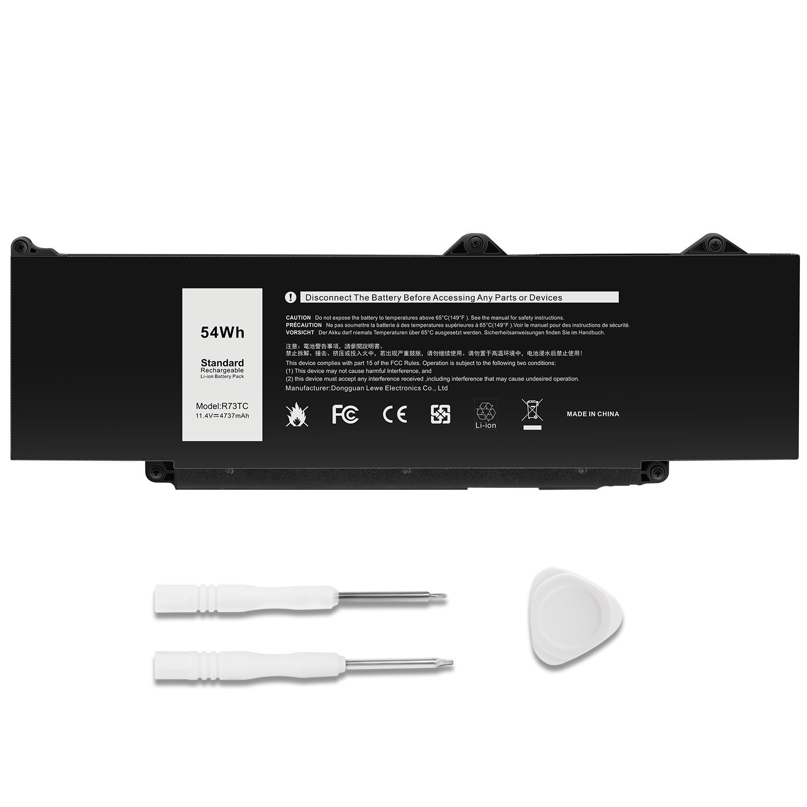 ✅LOT R73TC DR02P Battery For Dell Latitude 3340 3440 3540 3480 3580 5340 5540 US