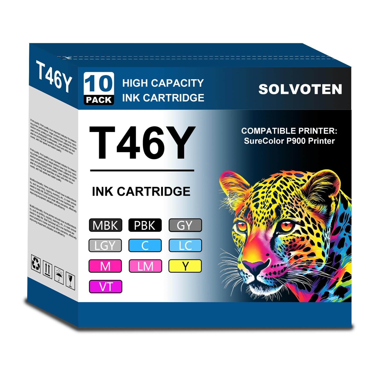 ** NEW Epson Ink | T46Y / T46Y100 | 50ml | For SC-P900 | Compatible | 10-Pack