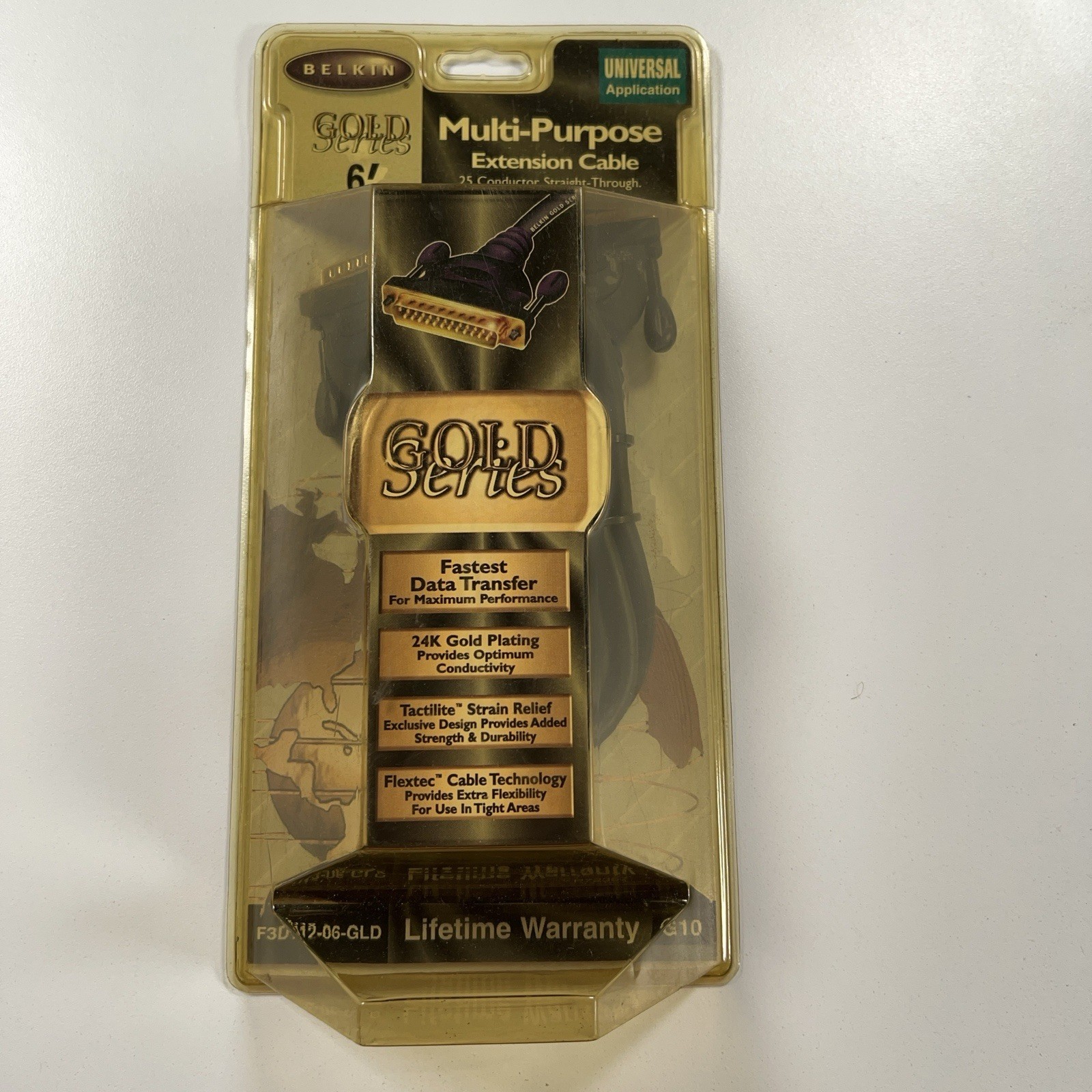 Belkin Gold Series Multi-Purpose 6ft Extension Cable Univeral F3D112-06-GLD
