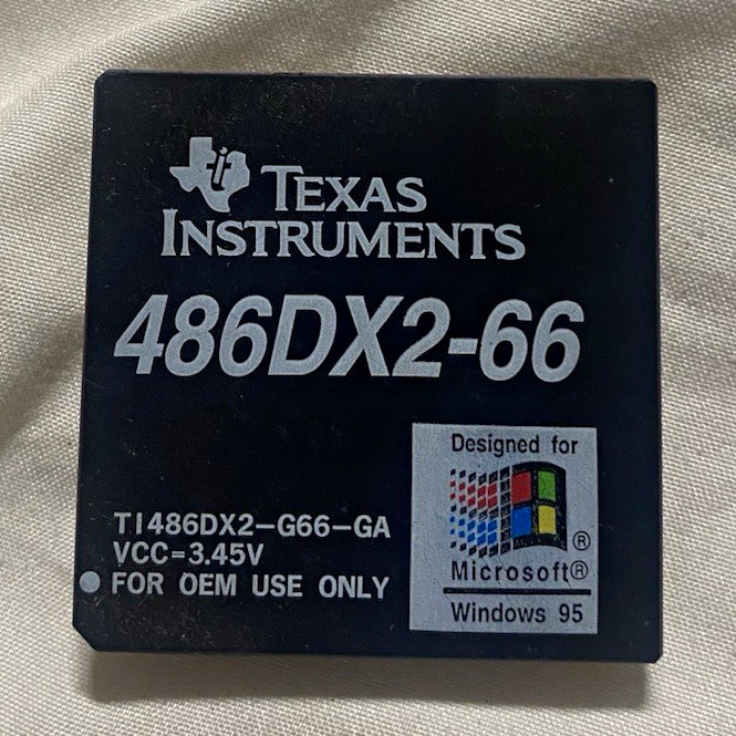Texas Instruments 486DX2-66 66MHz 80486 PGA CPU Processor TI486DX2-G66-GA