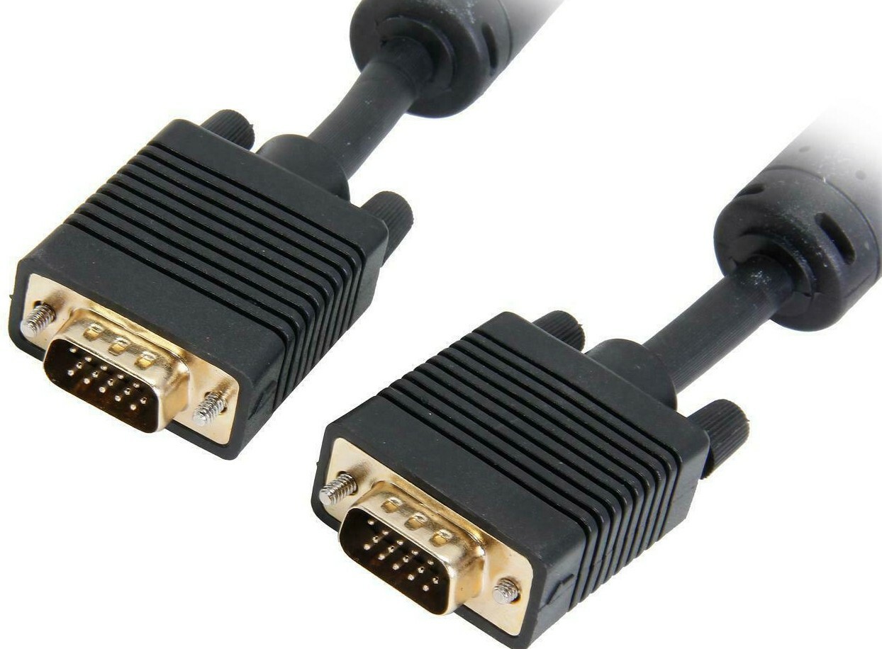 Coboc EA-CL2-VGA-35-BK,CL2 Rated 28AWG VGA HD15 cable w/Feritte Cores-35 ft,