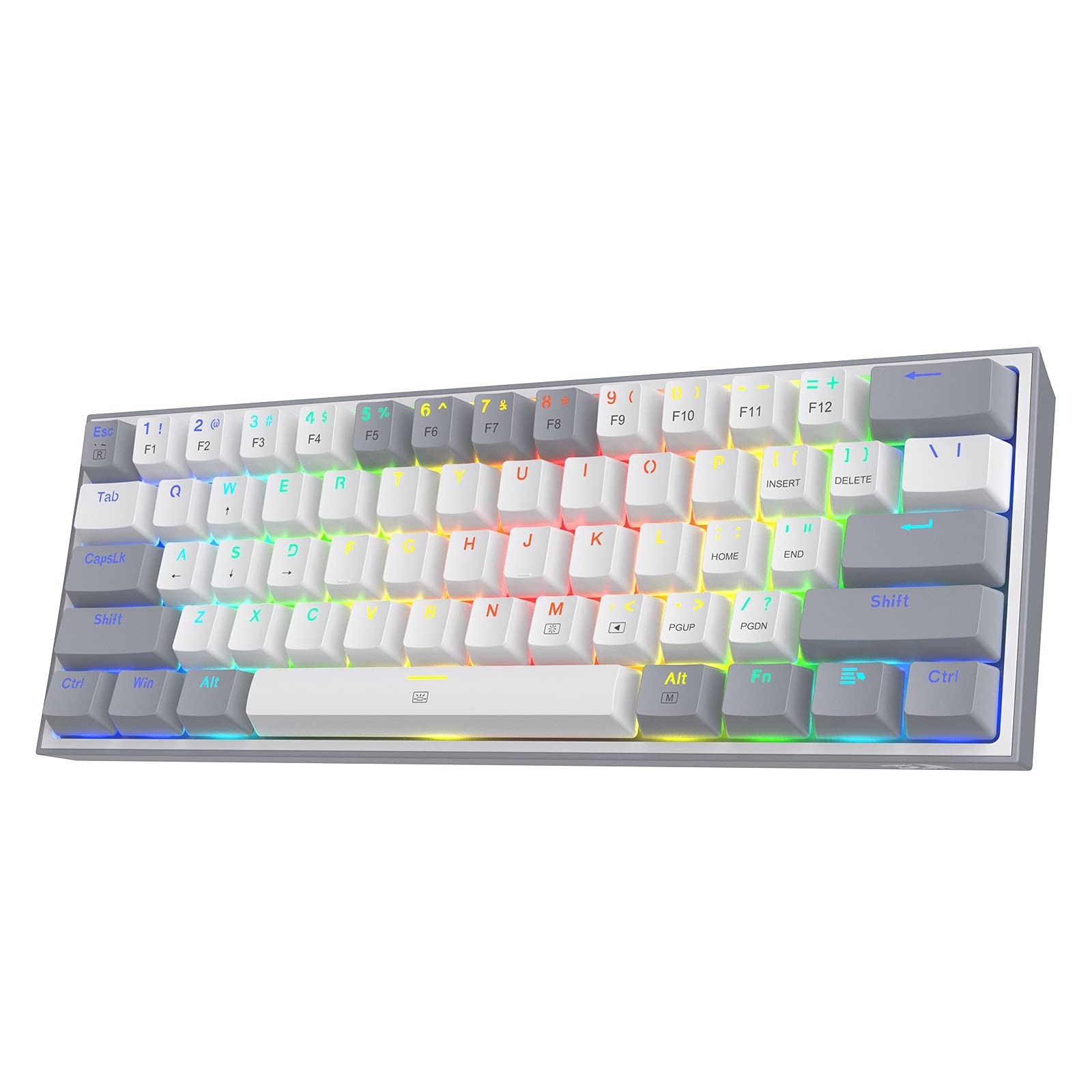 K617 61-Key 60% Wired Mechanical Gaming Keyboard RGB Hot-Swap USB-C