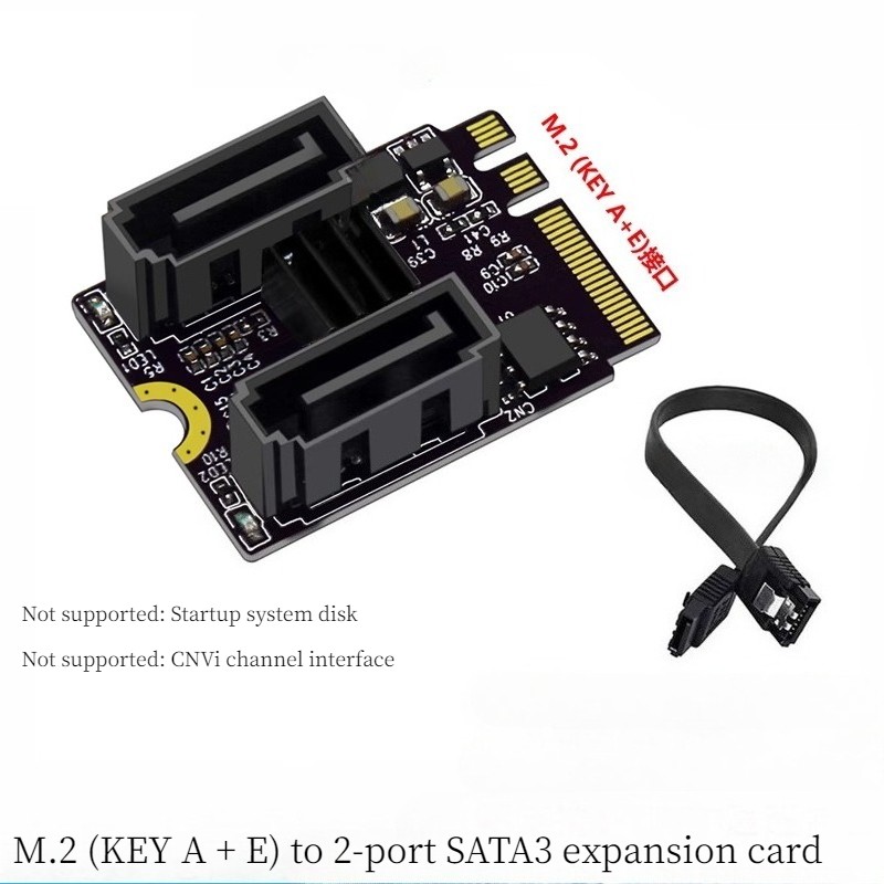Mini PCIE to SATA Mini PCIE hard disk expansion 2 ports 4 ports sata3.0