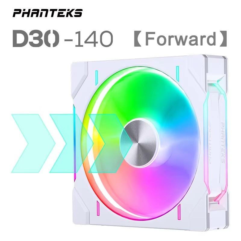 Phanteks D30-140 ARGB 140mm PWM Case Fan 4-Pin CPU Cooling Fan