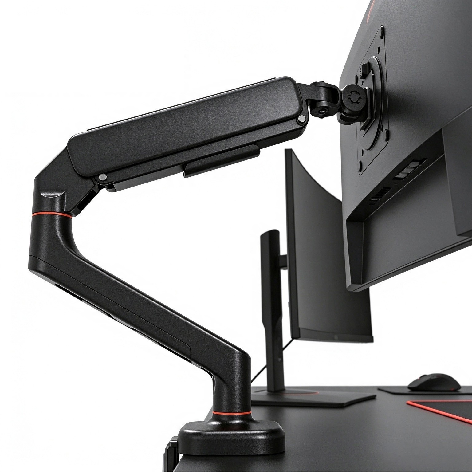 Gas Spring Monitor Mount Stand for 13-32", Single Monitor Arm Up to 19.8 Lbs