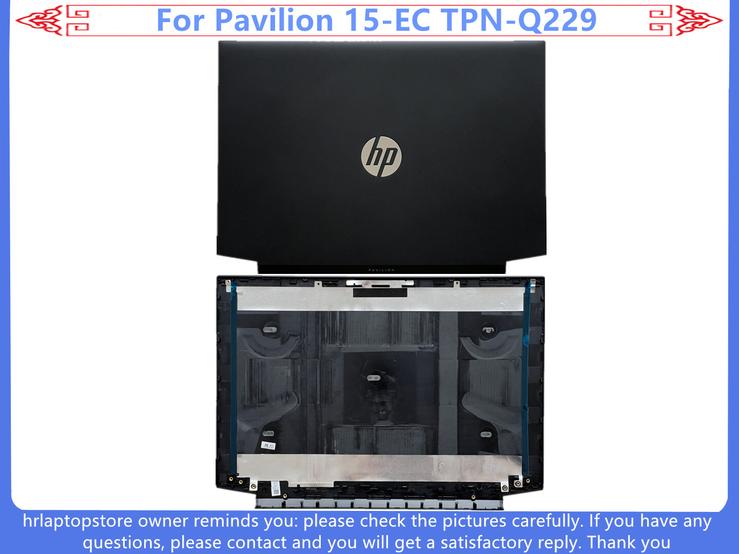 For HP Pavilion Gaming 15-EC TPN-Q229 LCD Back Cover/ Front Beze/Palmrest Cover