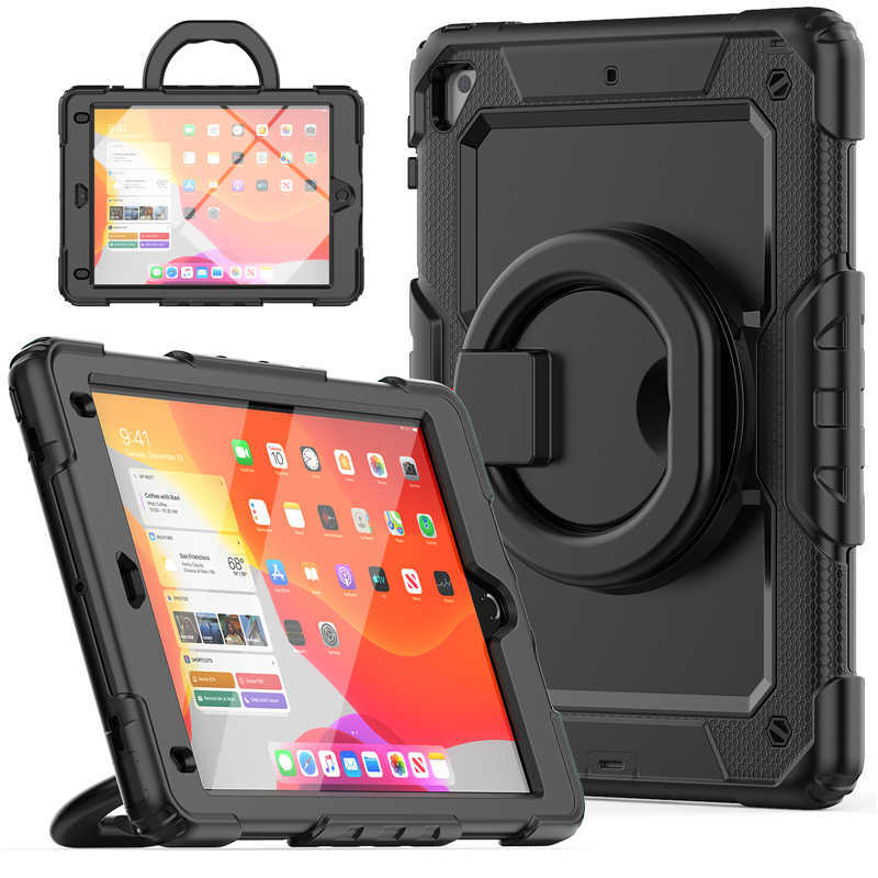 Fr iPad 5/6/7/8/9th Gen Air Pro Mini Case Kids Shockproof Cover Portable Handle.