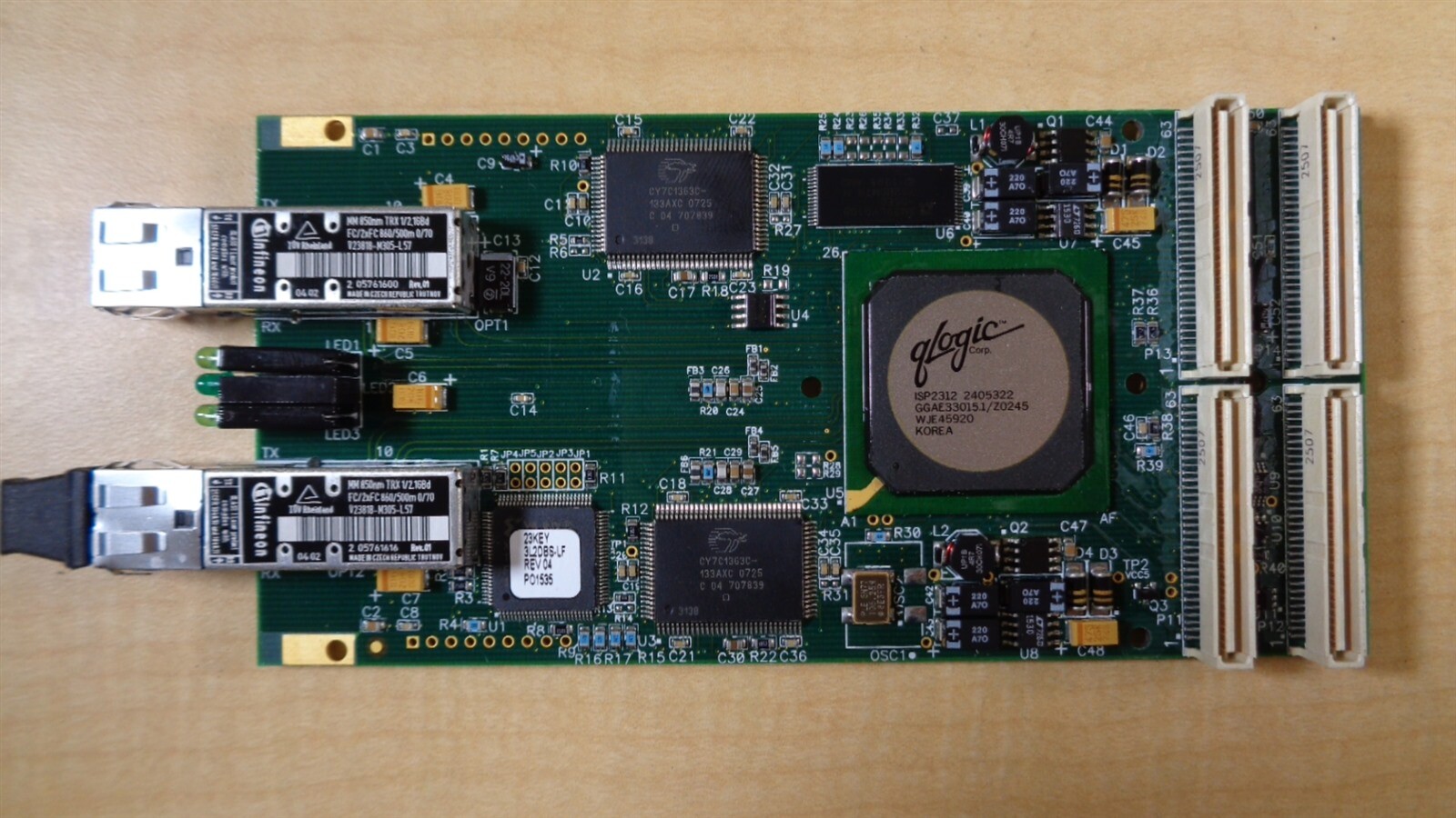 Qlogic ISP2312 2405322 Fiber Optic Transceiver R8