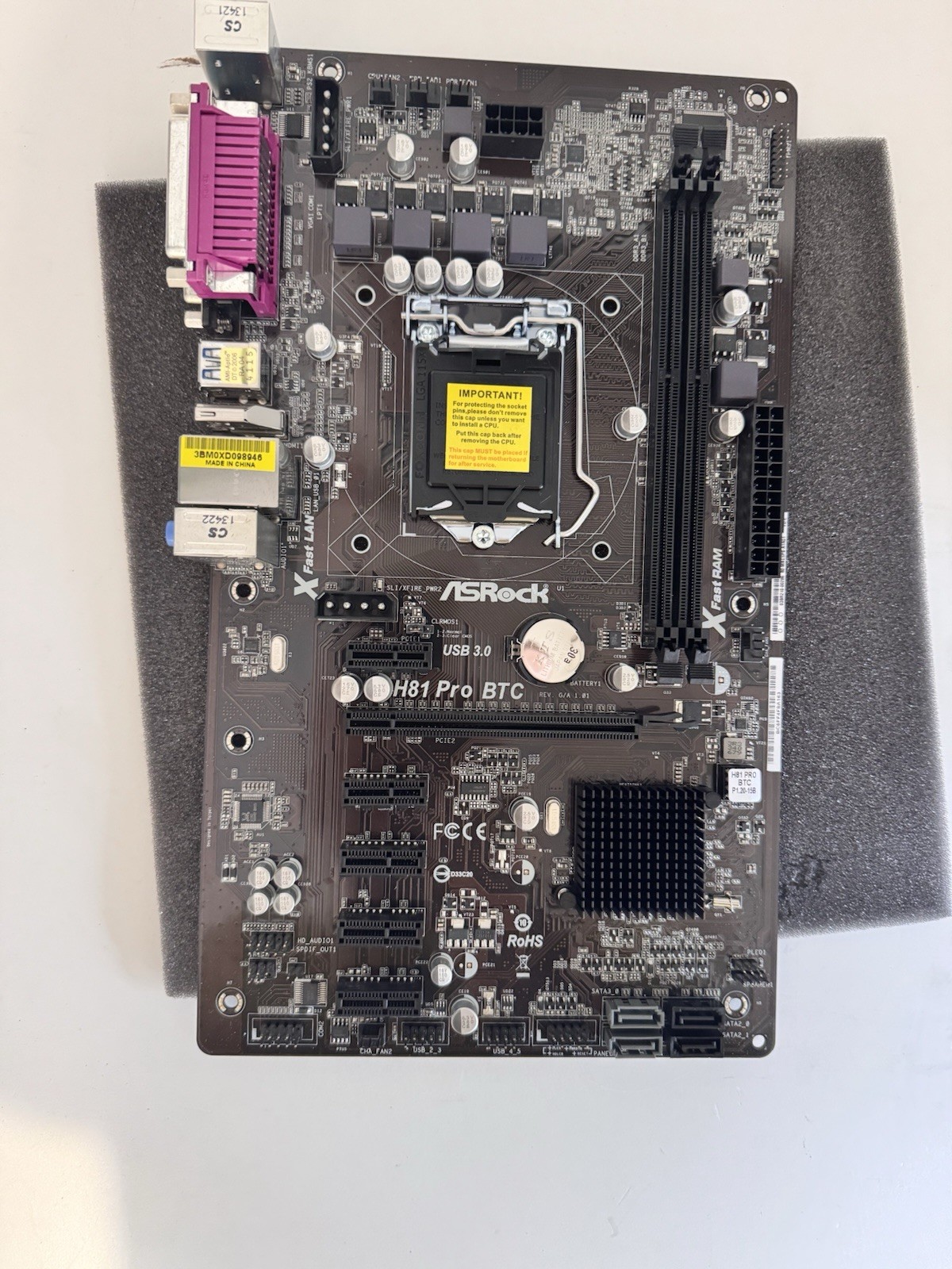 ASRockH81 PRO BTC R2.0, LGA 1150, Intel Motherboard