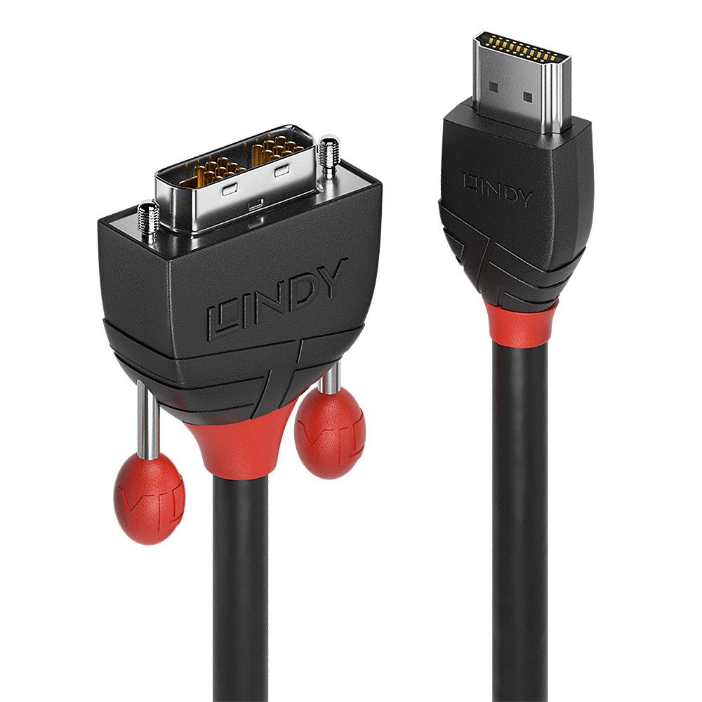 Lindy HDMI an Dvi Cable Black Line Digital Cable/Display/Video 2m 36272