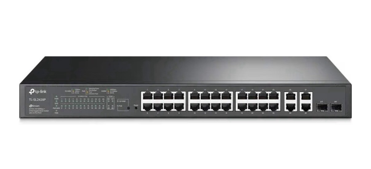 TP-LINK TL-SL2428P 24 Port Rack Mountable Ethernet Switch (Brand New)