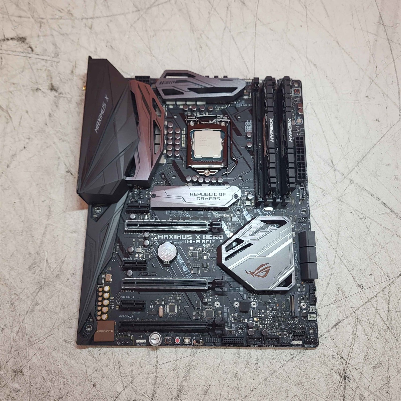 ASUS ROG Maximus X HERO (Wi-Fi) ATX Motherboard Intel i7-8700K 3.7GHz 16GB RAM