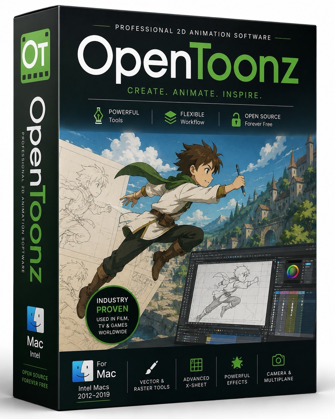 OpenToonz for Mac on USB 2D Animation Software Intel Macs 2012–2019