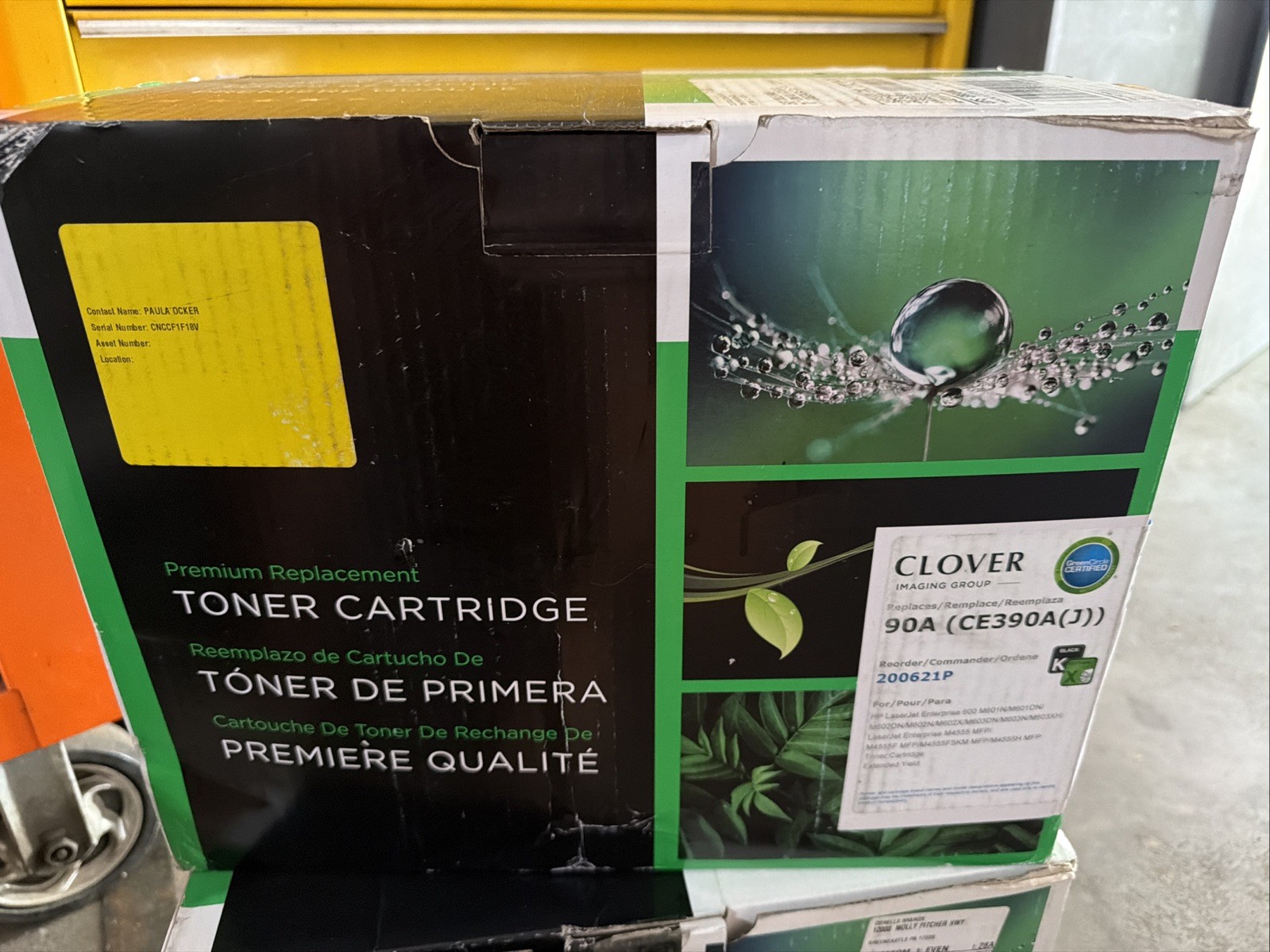 Clover HP CE390A Black Toner Cartridge Extended Yield