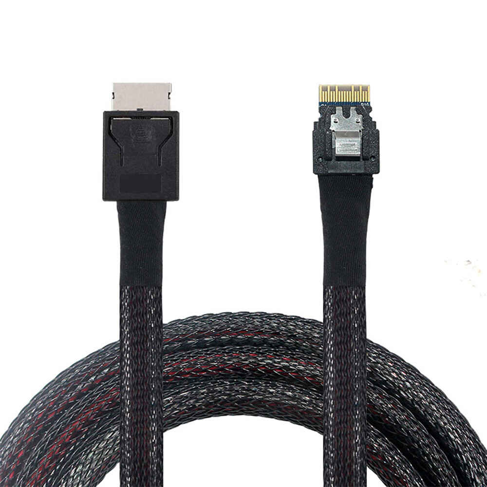 CABLECY OcuLink PCIe PCI-Express SFF-8611 4i to SFF-8654 Slimline SSD Data Cable