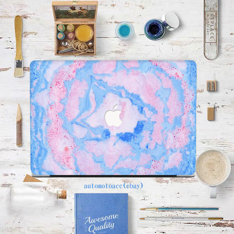 Tie-dye Watercolor Marble Case Cover For Macbook Pro 14 16 15 13 Air 11 12 inch