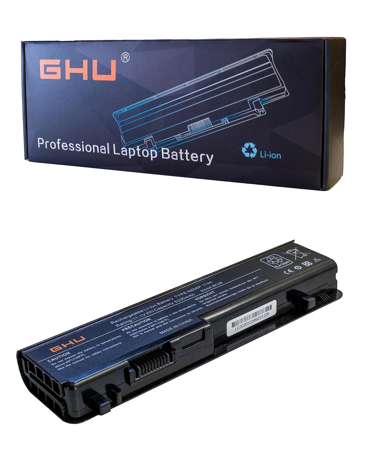 New OEM 58WH 6 Cell Laptop Battery Compatible Studio 17 1745 1747 N855P U164P