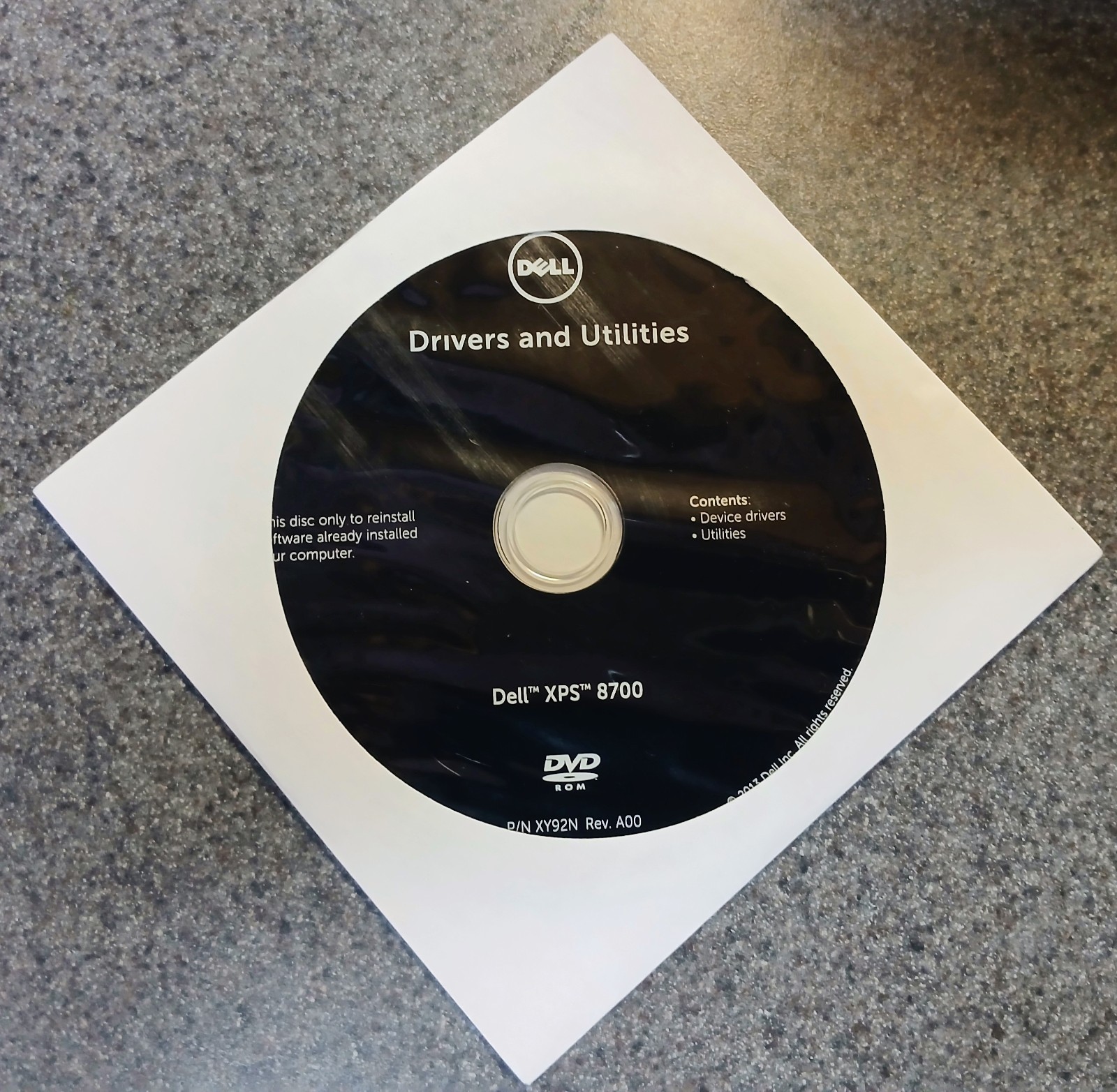 Dell OEM Drivers and Utilities Disc for XPS 8700 ~ Computer Software NEW