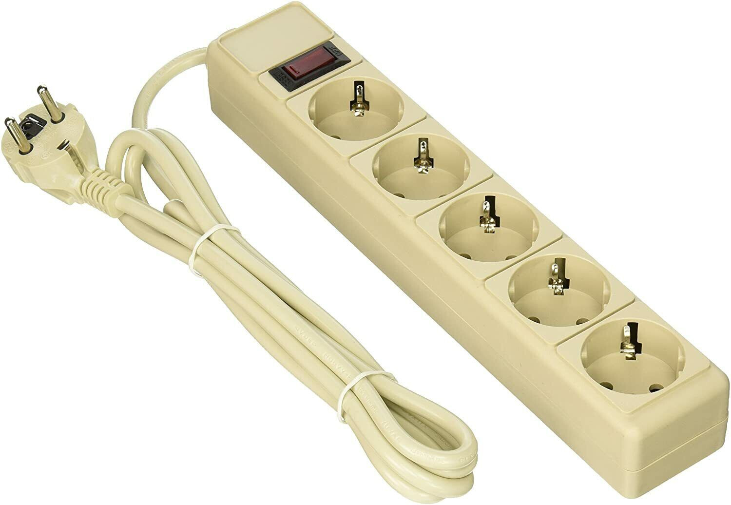 Seven Star 220 Volt Surge Protector 5 Socket Power Strip 220V-240V For Export 