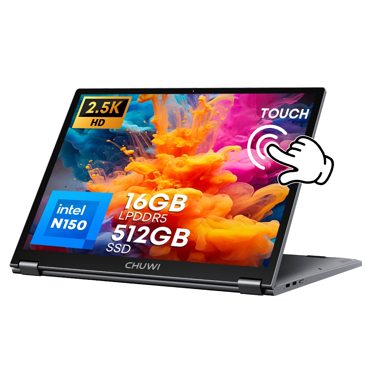 CHUWI 2-in-1 Laptop  Freebook 13.4 inch TouchScreen Intel N150 16GB/512GB Win 11