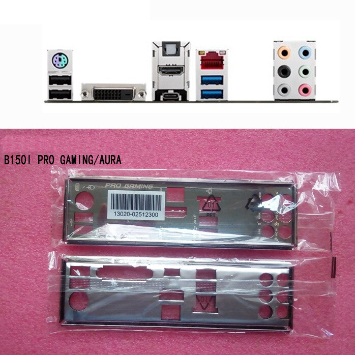 For Asus B150I PRO GAMING/AURA Shield IO I/O Rear Baffle Backplate Motherboard