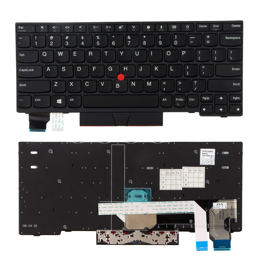 US Keyboard Non-Backlit For Lenovo ThinkPad X280 A285 X390 X395 01YP120 01YP040