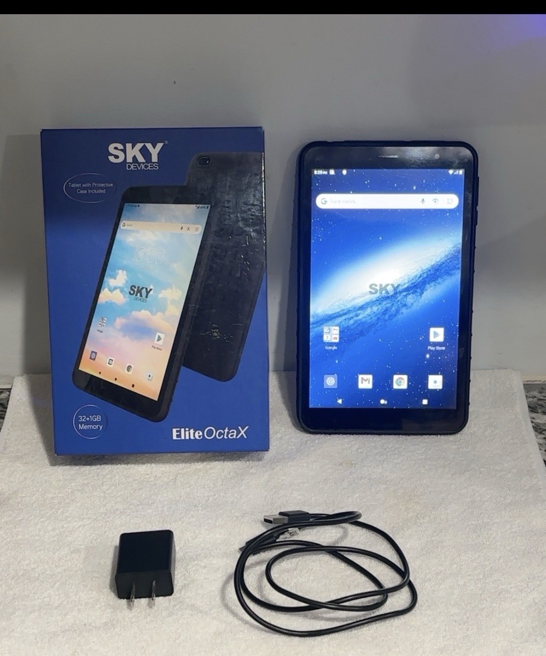 SKY Devices Elite OctaX 8” Android 11 Tablet 32GB WiFi Black Tested Working