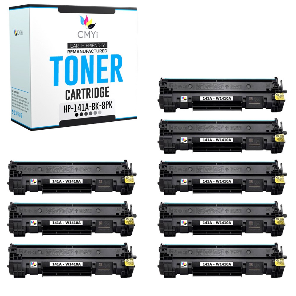 8PK Replacement 141A Cartridges for HP LaserJet MFP M139 M139a M139w M140a M140w