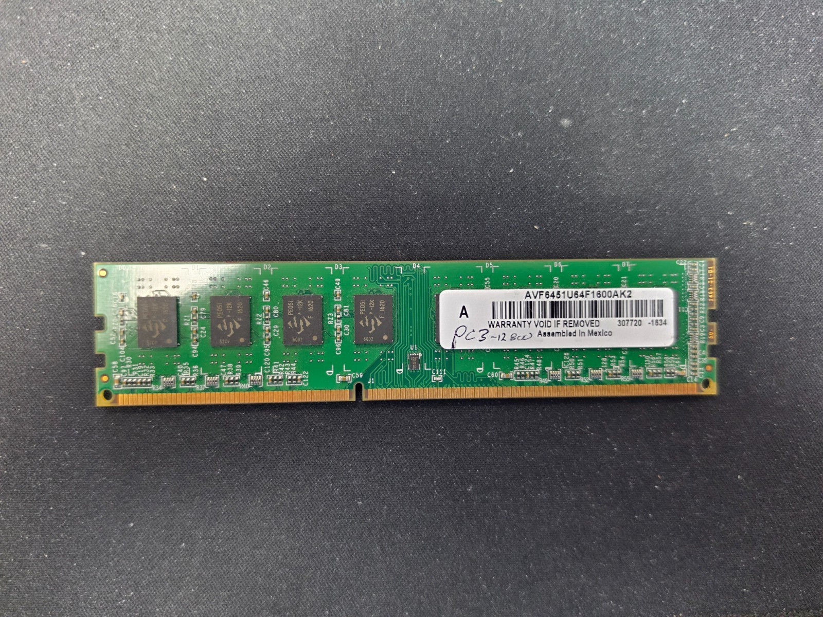 Avant 4GB DDR3-1600 PC3-12800U UDIMM Memory AVF6451U64F1600AK2