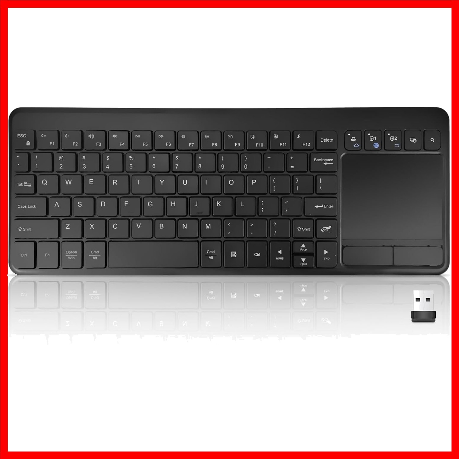 INFINMID K618 Wireless Bluetooth Keyboard with Touchpad - Multi-Device Versatile