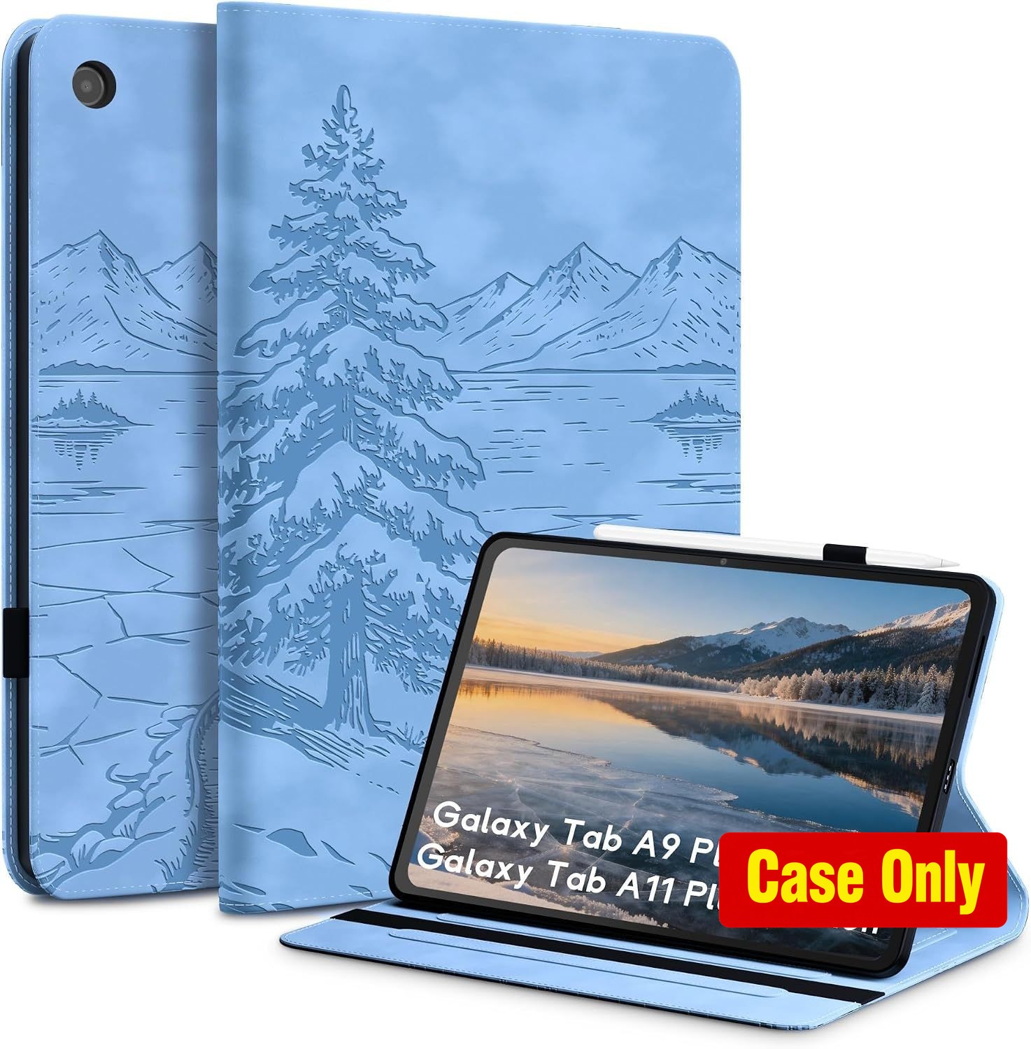 Case for Galaxy Tab A11 Plus 11" - Premium Leather, Adjustable Kickstand, Slim D